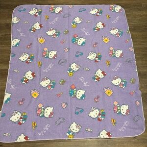 purple hello kitty blanket